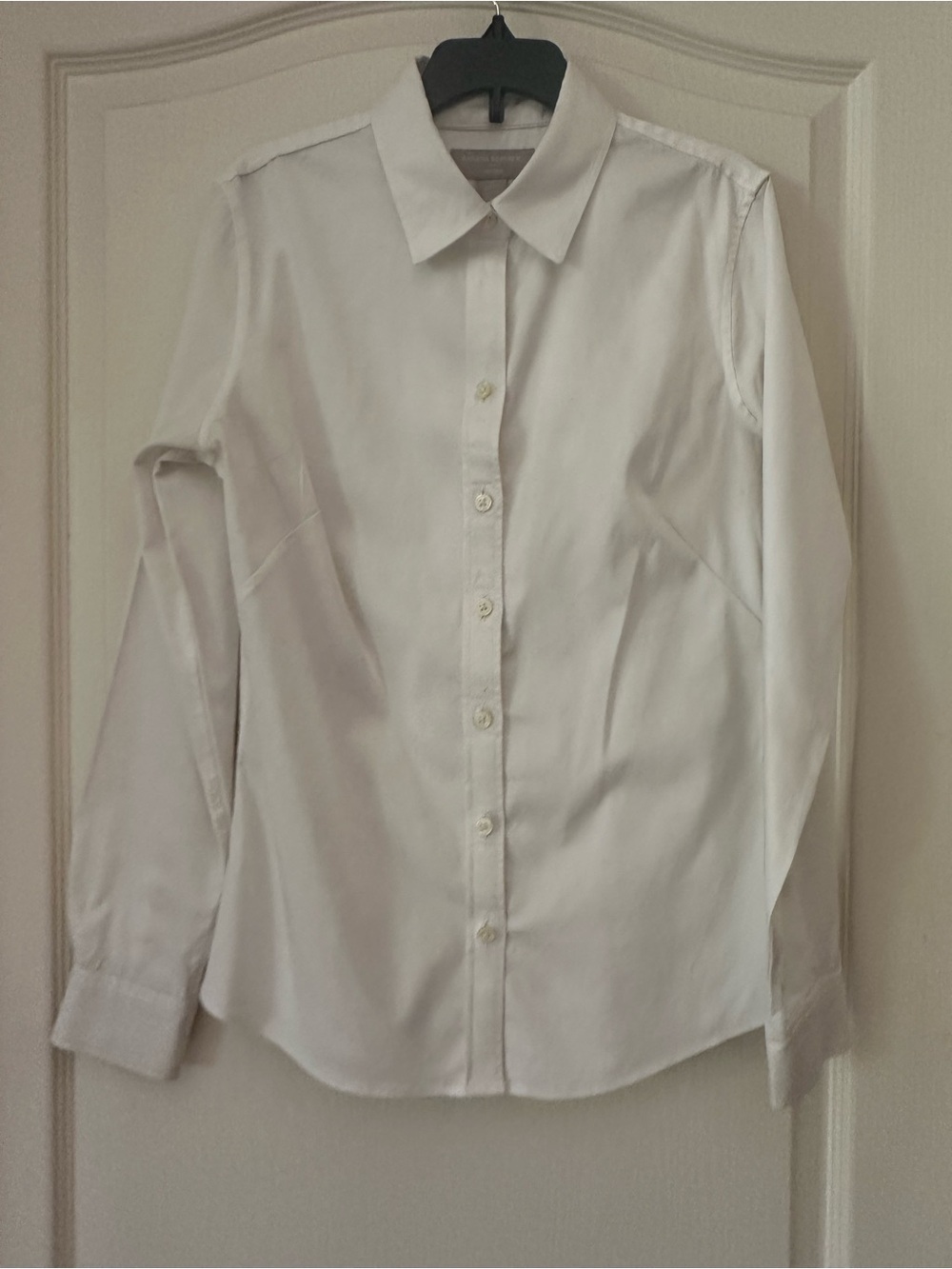 Banana Republic Women White Dress Long sleeve bottom down Shirt - Picture 5 of 9